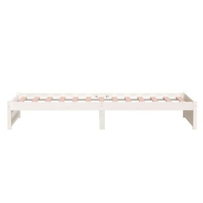 Giroletto Bianco in Legno Massello 90x190 cm Single - homemem39