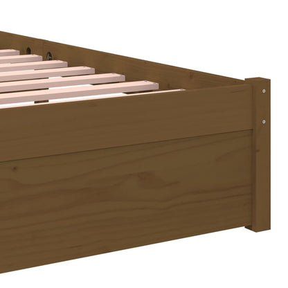 Giroletto senza Materasso Ambra Legno Massello Pino 90x200 cm - homemem39