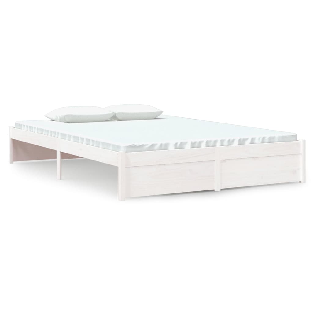 Giroletto Bianco in Legno Massello 140x200 cm - homemem39