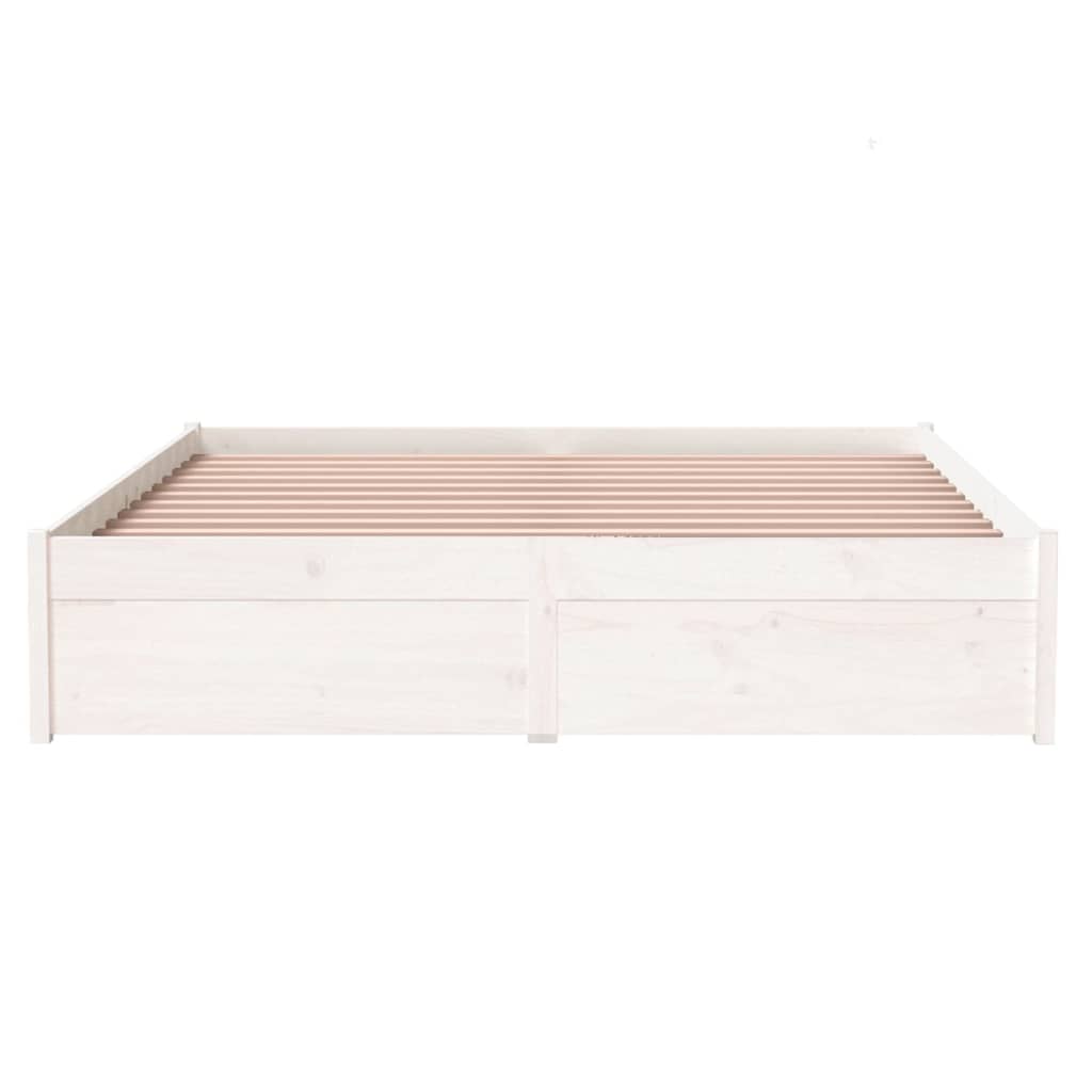 Giroletto Bianco in Legno Massello 140x200 cm - homemem39