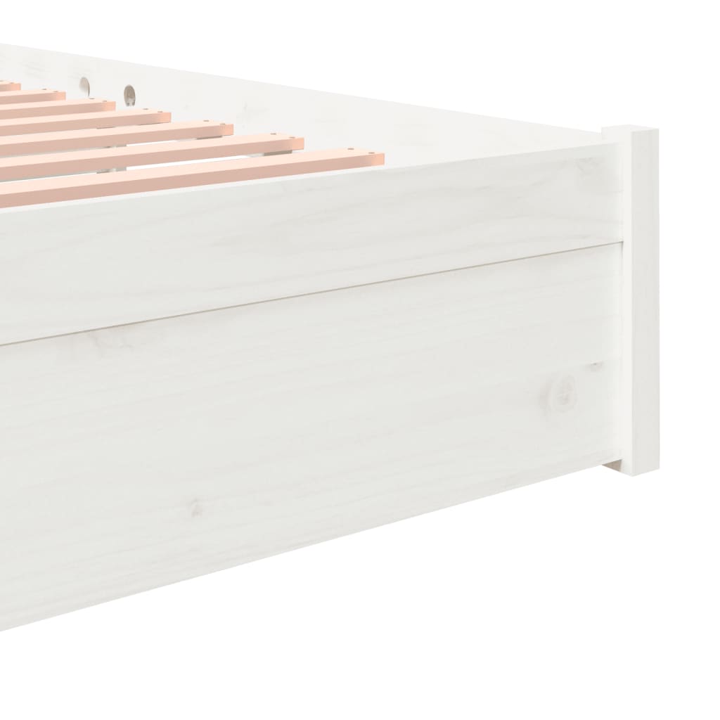 Giroletto Bianco in Legno Massello 180x200 cm Super King - homemem39