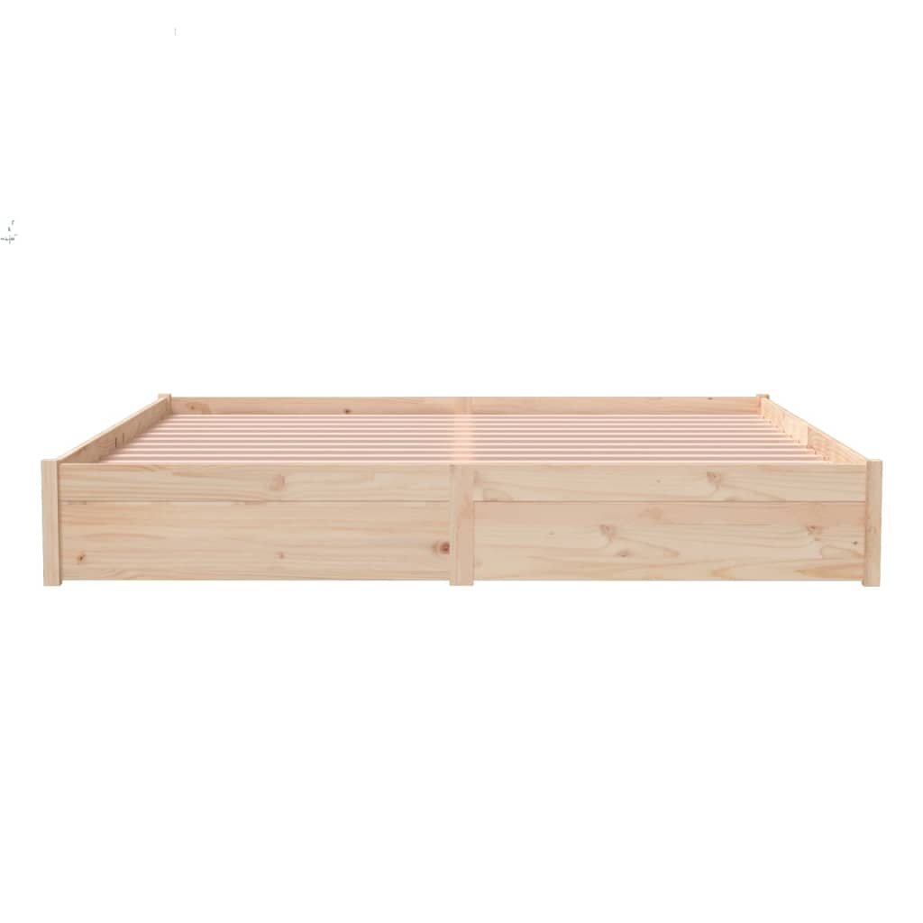 Giroletto senza Materasso in Legno Massello 200x200 cm - homemem39