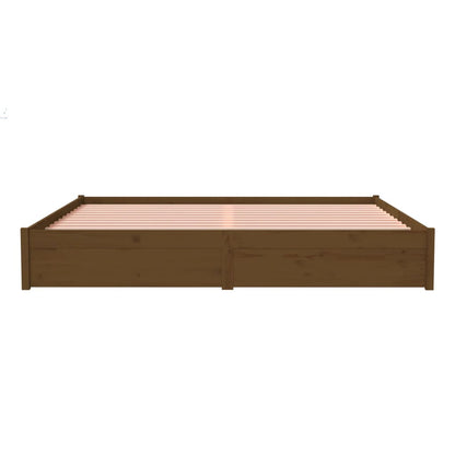 Giroletto senza Materaso Ambra in Legno Massello 200x200 cm - homemem39