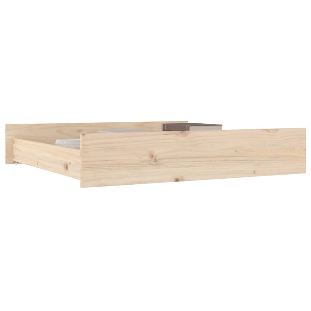 Cassettoni da Letto 2 pz in Legno Massello di Pino - homemem39