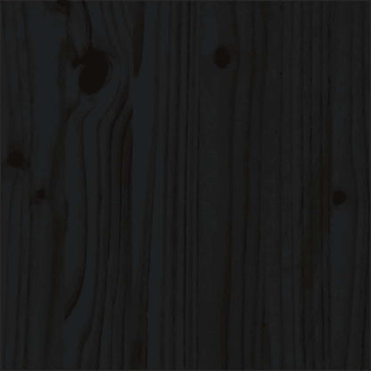 Giroletto in Legno Massello Nero 75x190 cm Small Single - homemem39