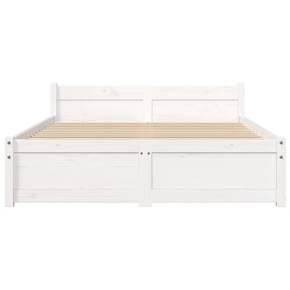 Giroletto Bianco in Legno Massello 120x190 cm Small Double | homemem39