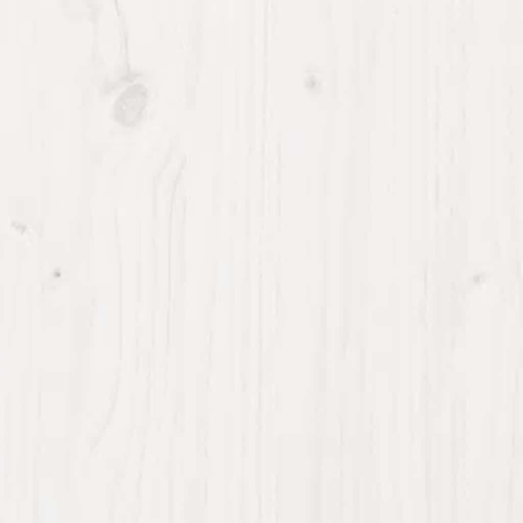 Giroletto Bianco in Legno Massello 120x190 cm Small Double | homemem39