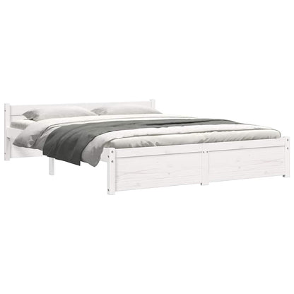 Giroletto Bianco in Legno Massello 140x190 cm | homemem39