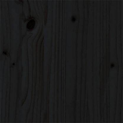 Giroletto Nero in Legno Massello 140x190 cm - homemem39