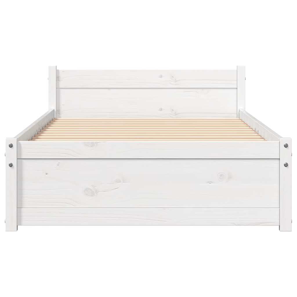 Giroletto Bianco in Legno Massello 90x200 cm | homemem39