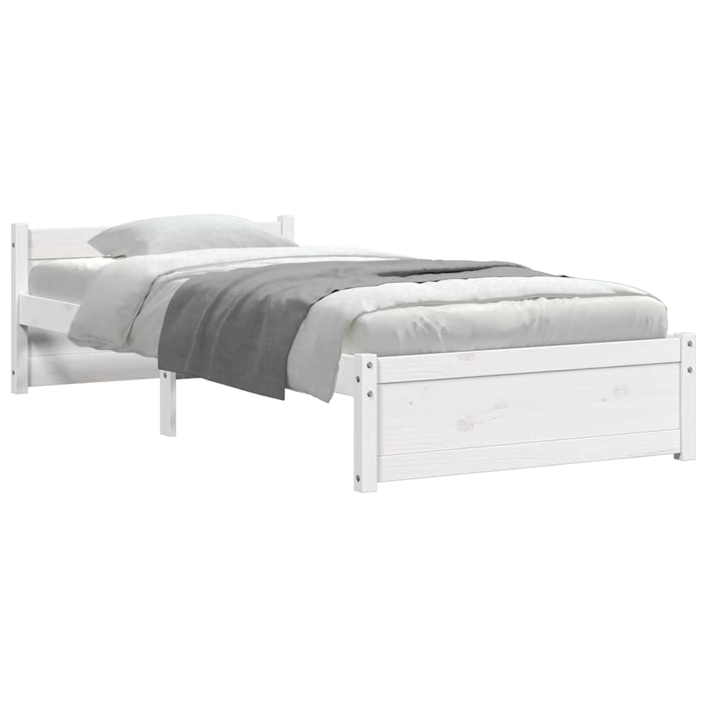 Giroletto Bianco in Legno Massello 100x200 cm | homemem39