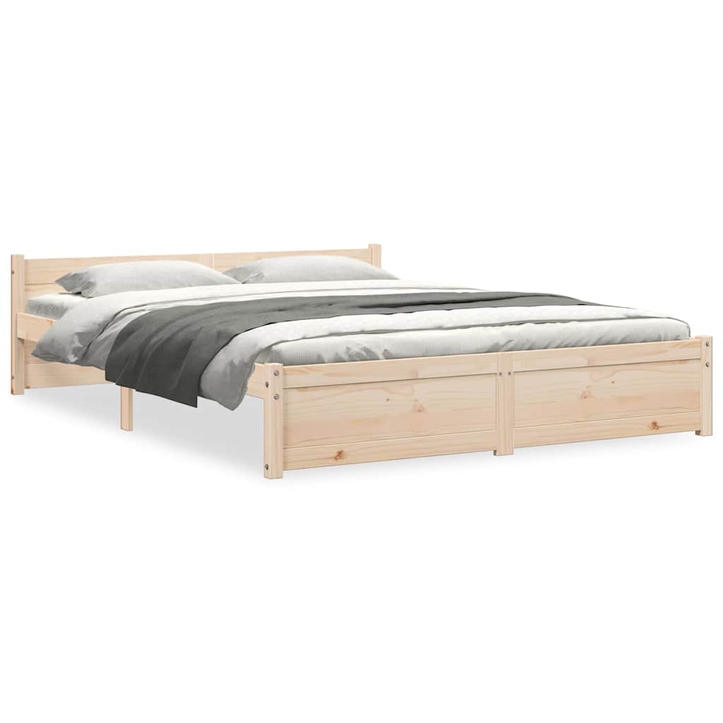 Giroletto senza Materasso Ambrato in Legno Massello 140x200 cm | homemem39