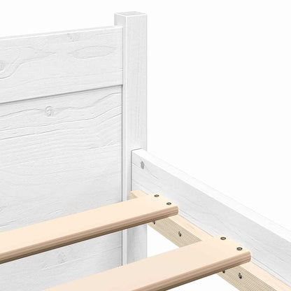 Giroletto Bianco in Legno Massello 140x200 cm | homemem39