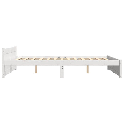 Giroletto Bianco in Legno Massello 150x200 cm King Size | homemem39
