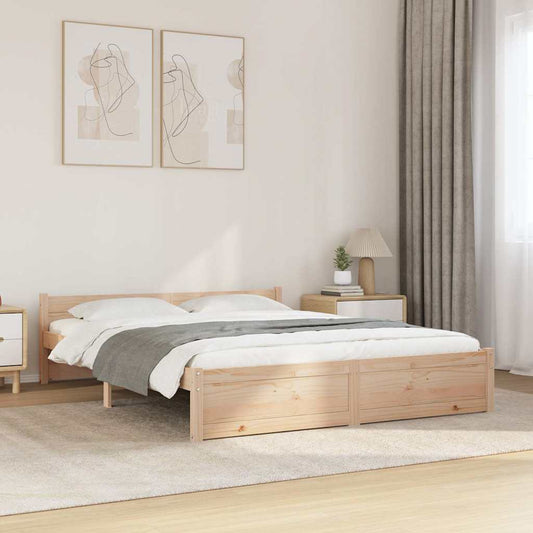 Giroletto senza Materasso in Legno Massello 160x200 cm | homemem39
