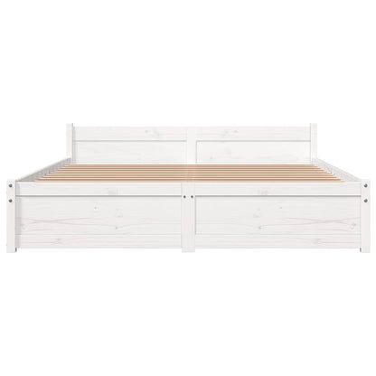 Giroletto Bianco in Legno Massello 160x200 cm | homemem39