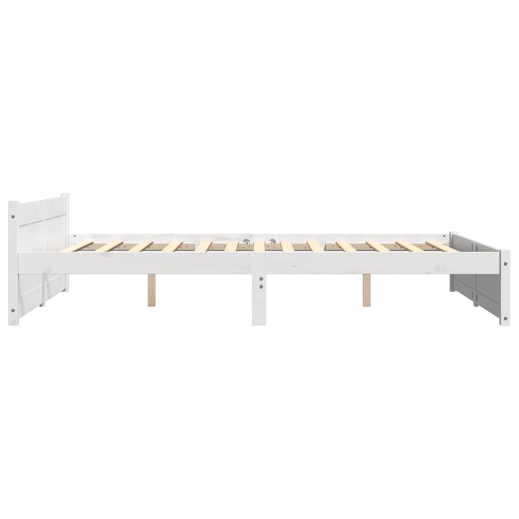 Giroletto Bianco in Legno Massello 160x200 cm | homemem39