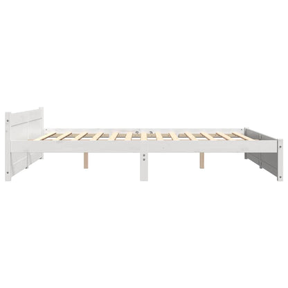 Giroletto Bianco in Legno Massello 180x200 cm Super King | homemem39