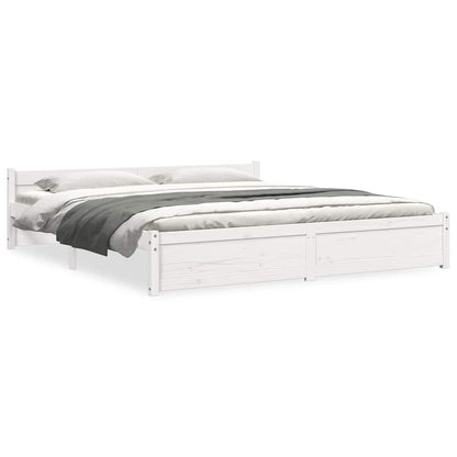 Giroletto Bianco in Legno Massello 200x200 cm - homemem39