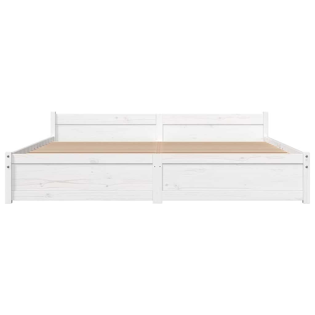 Giroletto Bianco in Legno Massello 200x200 cm - homemem39