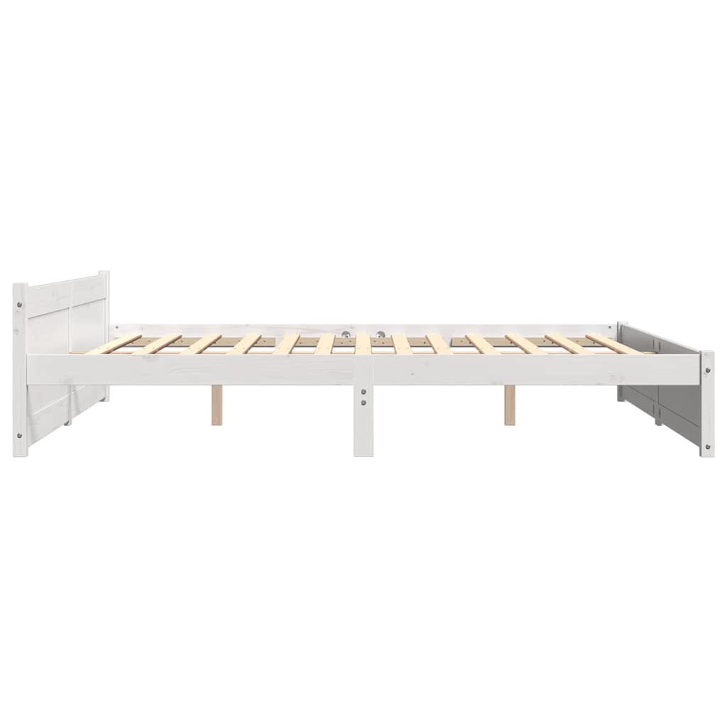 Giroletto Bianco in Legno Massello 200x200 cm - homemem39