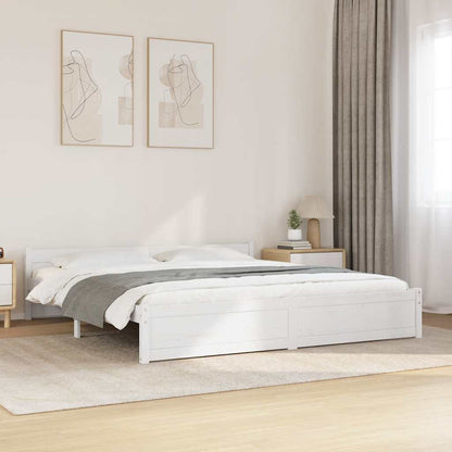 Giroletto Bianco in Legno Massello 200x200 cm - homemem39