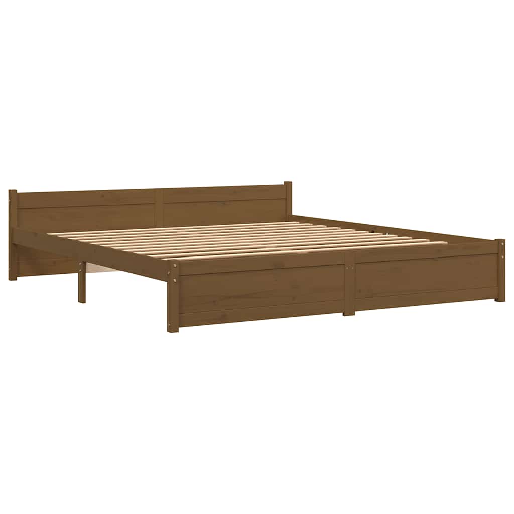 Giroletto senza Materaso Ambra in Legno Massello 200x200 cm | homemem39