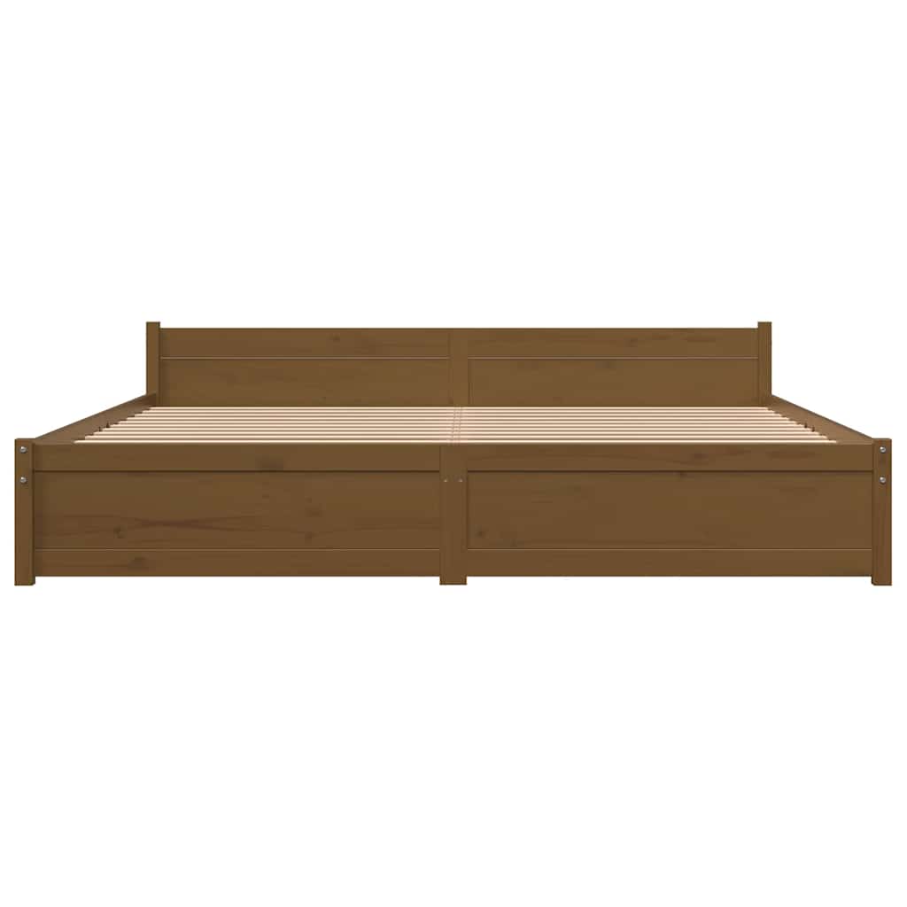 Giroletto senza Materaso Ambra in Legno Massello 200x200 cm | homemem39