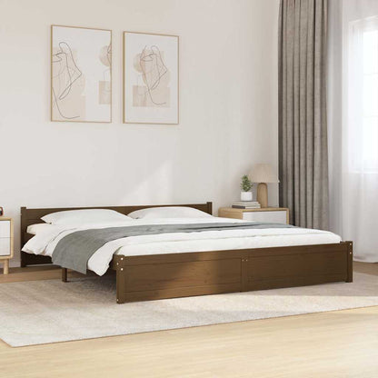 Giroletto senza Materaso Ambra in Legno Massello 200x200 cm | homemem39