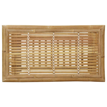 Set Salotto da Giardino 2pz con Cuscini Grigio Scuro Bambù