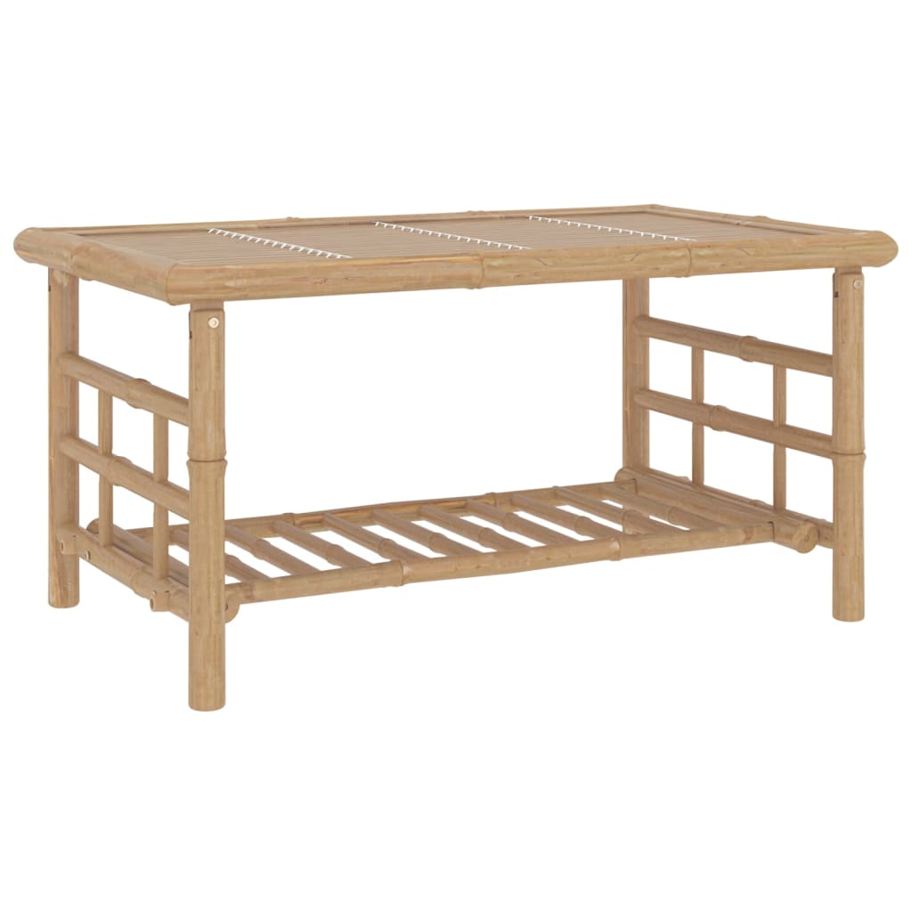 Set Salotto da Giardino 2pz con Cuscini Grigio Scuro Bambù | homemem39