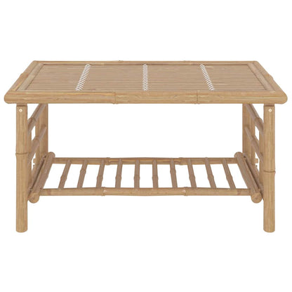 Set Salotto da Giardino 2pz con Cuscini Grigio Scuro Bambù