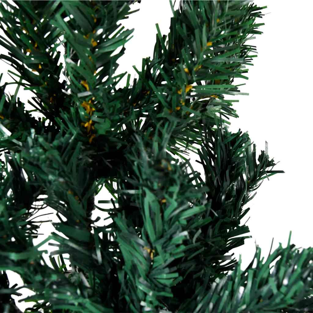 Albero Natale Artificiale Sottile a Metà Supporto Verde 240 cm