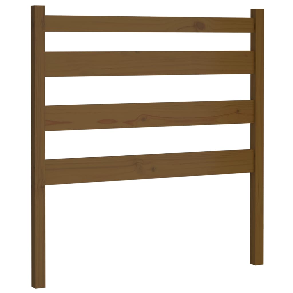 Testiera per Letto ambra 81x4x100 cm in Legno Massello di Pino - homemem39