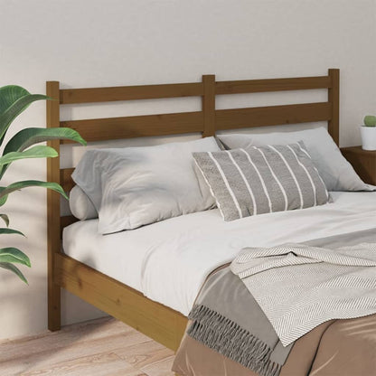 Testiera per Letto ambra 141x4x100 cm in Legno Massello di Pino - homemem39