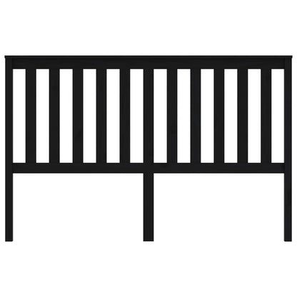 Testiera per Letto Nera 166x6x101 cm in Legno Massello di Pino - homemem39