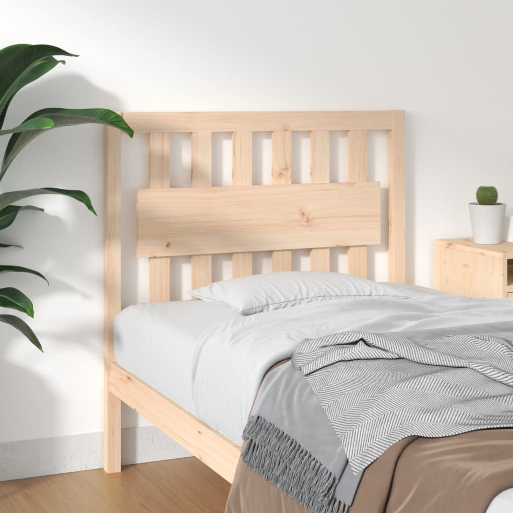 Testiera per Letto 95,5x4x100 cm in Legno Massello di Pino | homemem39