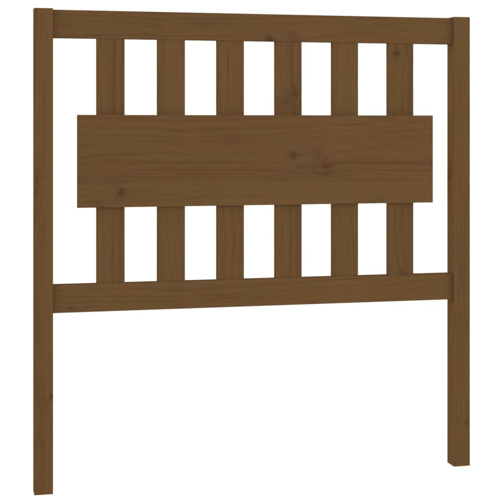 Testiera per Letto ambra 95,5x4x100cm in Legno Massello di Pino - homemem39