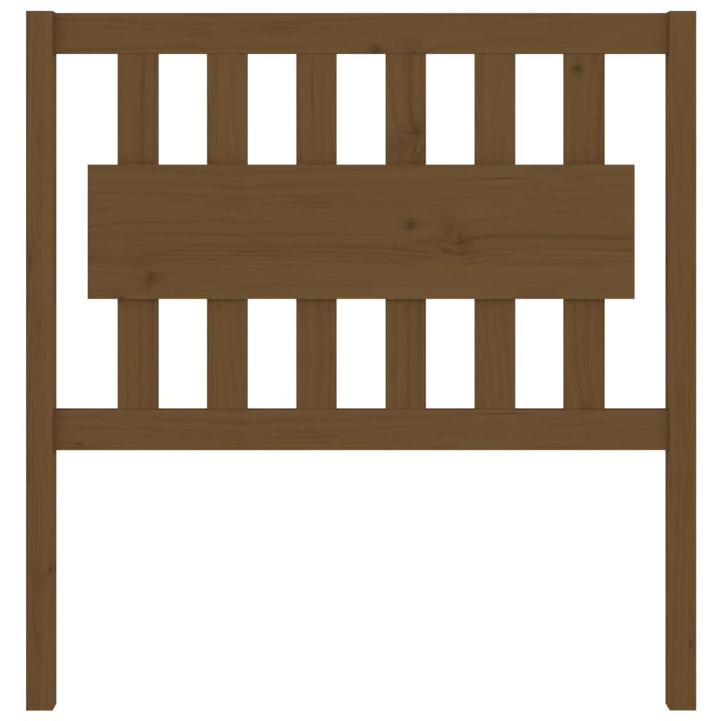 Testiera per Letto ambra 95,5x4x100cm in Legno Massello di Pino - homemem39