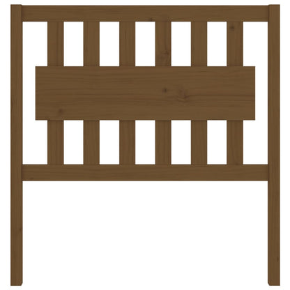 Testiera per Letto ambra 95,5x4x100cm in Legno Massello di Pino - homemem39