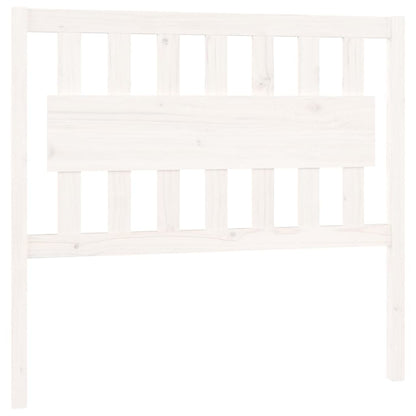 Testiera per Letto Bianca 105,5x4x100 cm Legno Massello di Pino