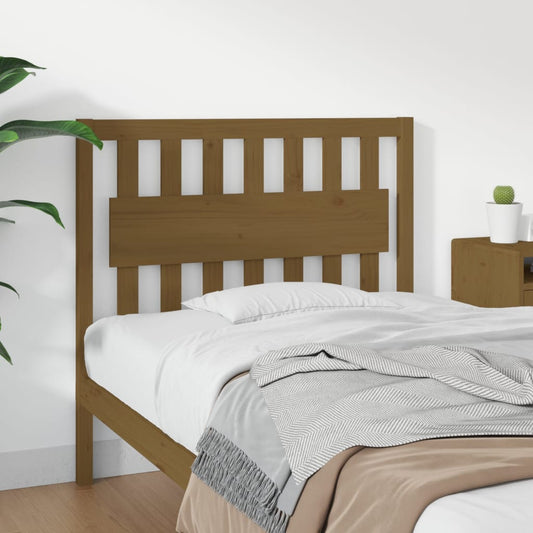 Testiera per Letto ambra 105,5x4x100 cm Legno Massello di Pino - homemem39