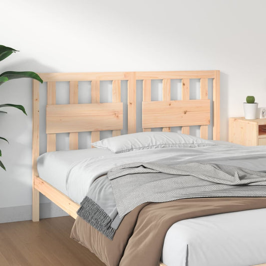 Testiera per Letto 125,5x4x100 cm in Legno Massello di Pino - homemem39