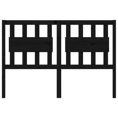 Testiera per Letto Nera 125,5x4x100cm in Legno Massello di Pino - homemem39