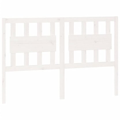 Testiera per Letto Bianca 145,5x4x100 cm Legno Massello di Pino - homemem39
