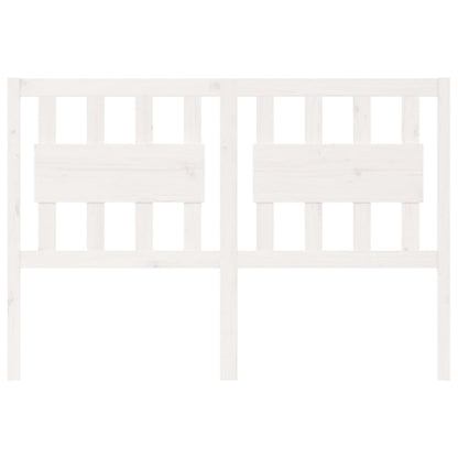 Testiera per Letto Bianca 145,5x4x100 cm Legno Massello di Pino - homemem39