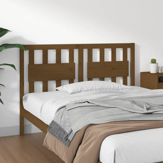 Testiera per Letto ambra 145,5x4x100 cm Legno Massello di Pino - homemem39