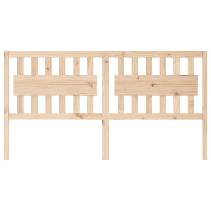 Testiera per Letto 185,5x4x100 cm in Legno Massello di Pino - homemem39