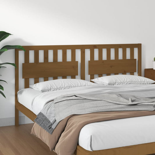 Testiera per Letto ambra 185,5x4x100 cm Legno Massello di Pino - homemem39