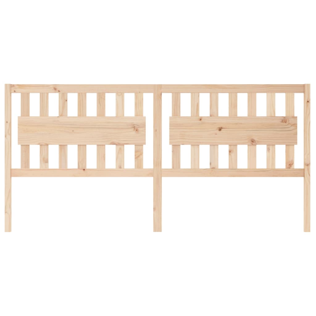 Testiera per Letto 205,5x4x100 cm in Legno Massello di Pino - homemem39